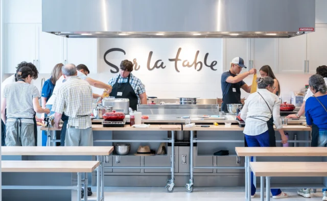 Join us this Saturday, July 12th, for a full day of delicious celebration as @surlatable re-opens at Market Street! 

Starting at 10am, experience the excitement with tasty samples, exclusive special offers, and our gift of a Heritage Tote with your qualifying purchase while supplies last. Explore our beautiful new store featuring our state-of-the-art kitchen, perfect for discovering culinary inspiration or signing up for one of our hands-on cooking classes. 

Don’t miss this festive kickoff to the new and improved version of your kitchen's favorite store — see you there!